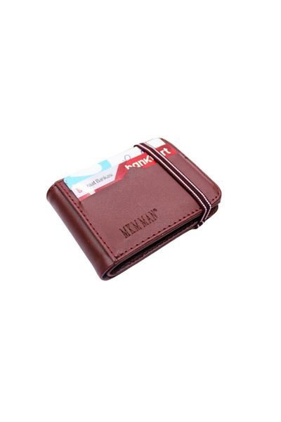 MKM MAN Leather Look Transparent Inside Card Holder & Wallet Side Model