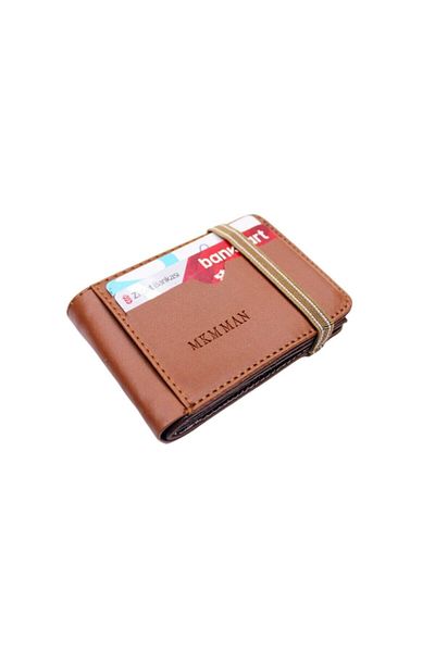 MKM MAN Leather Look Transparent Inside Card Holder & Wallet Side Model