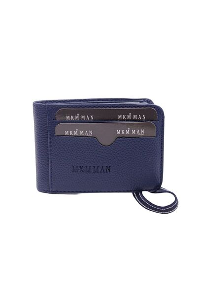MKM MAN Leather Look Wallet with Transparent Inside Card Holder