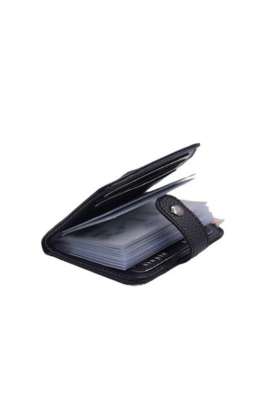 MKM MAN Vertical Model Letra-Leather Look Transparent Card Holder Wallet and Card Holder