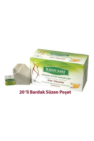 İlhan Sarı Organic Olive Leaf Tea 20 Cup Sachet (Organic Olive Leaf Tea from Nature)