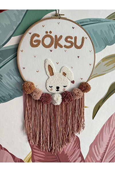 punch passion Bebek kapı süsü, hastane kapı süsü,  30 cm, punch nakışlı, isim...