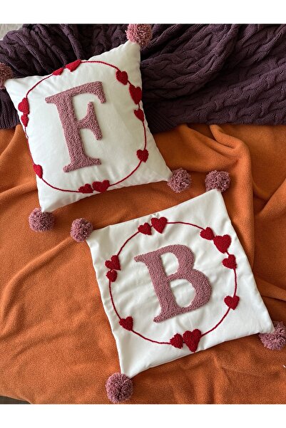 punch passion Punch Nakışı Ile Işlenmiş (HARFLİ) Kişiye Özel 2'li (SADECE KIL...