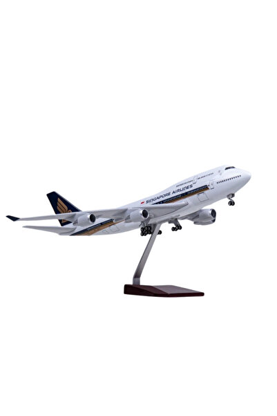 Genel Markalar 1/160 Ölçekli Singapore Airlines Boeing 747-400 Model Uçak