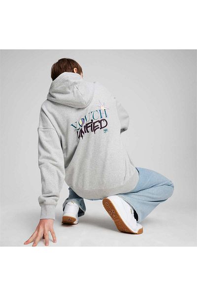 Puma Hanorac oversize cu glugă pentru femei DOWNTOWN