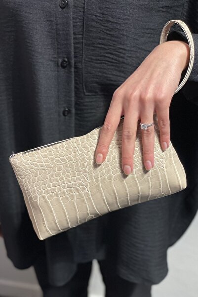 PurpleART Γυναικεία τσάντα Crocodile Mink - Portfolio Croco