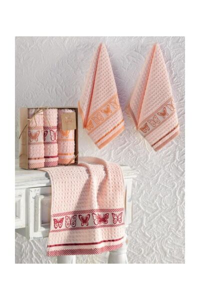 Karna Home Butterfly 3'lü Mutfak Havlu Seti 30x50 cm