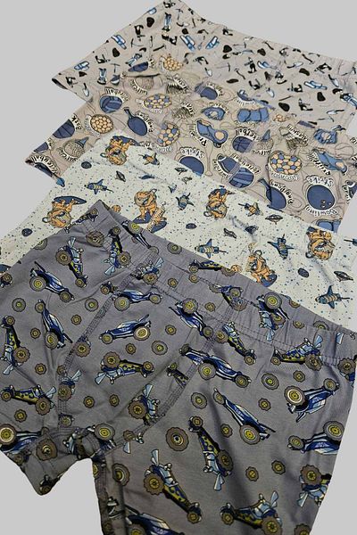 peki baby&kids Set boxer din bumbac pentru băieți - Adăugați 5 plătiți 4, Boxeri mixți imprimați 7-8 15808
