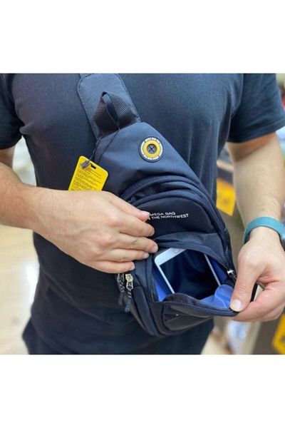 MEGA BAGS Mega Bag Αδιάβροχο στήθος και σακίδιο πλάτης με λουράκι με έξοδο USB, καθημερινή τσάντα σώματος Unisex