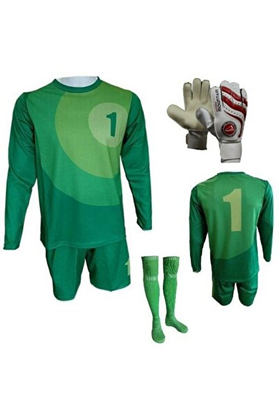 Evox Kaleci Forma Şort Çorap Kaleci Eldiveni Seti