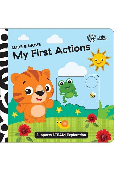 pi kids بيبي أينشتاين: Slide & Move My First Actions| كتاب الأطفال الإنجليزي المصور المتحرك
