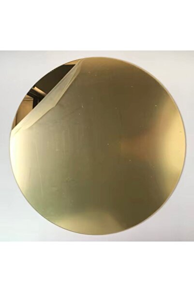 ipeksi pleksi 0.80 MM GOLD YUVARLAK AKRİLİK (PLEKSİ) YAPIŞKANLI AYNA 40 CM ÇA...