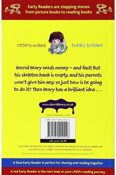 Kolektif Kitap Horrid Henry Early Reader Horrid Henry Gets Rich Quick Book 5 Francesca Simon