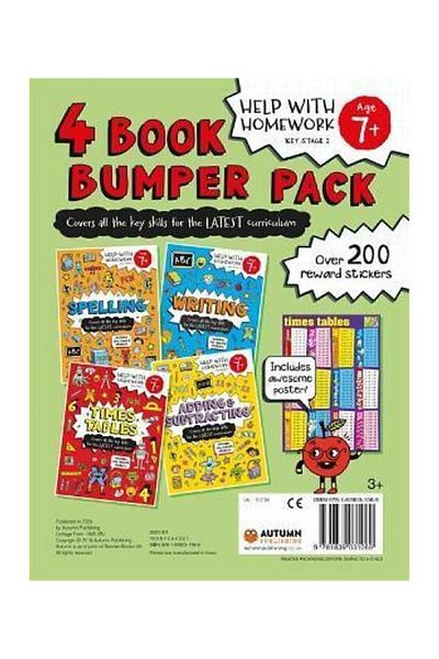 autumn publishing المساعدة في الواجبات المنزلية: 4 كتب باقة الكتب الوفير (7+)