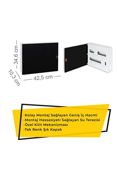 Nilson Quantum 36'lı Sıva Üstü Sigorta Kutusu