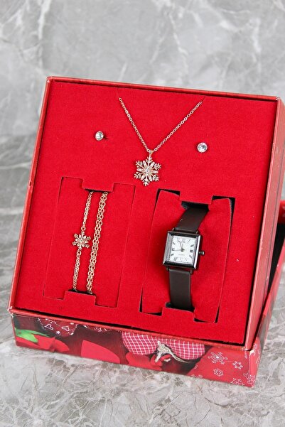 wesscollection Kadın Kol Saati Kolye Bileklik Ve Küpe Seti