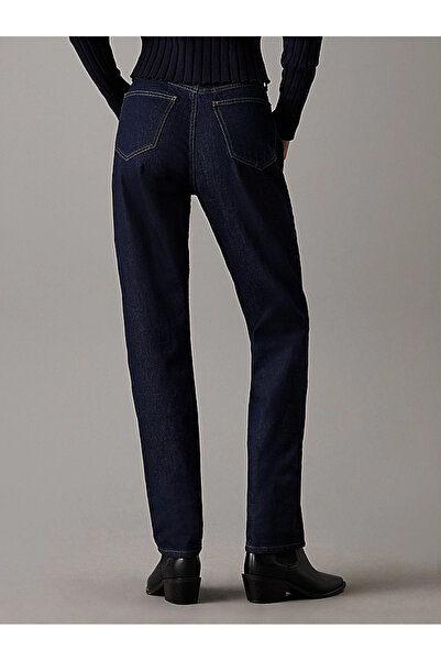 Calvin Klein Kadın Yüksek Bel Düz Model Denim Rahat Kulanım Lacivert Jeans J20J224004-1BJ