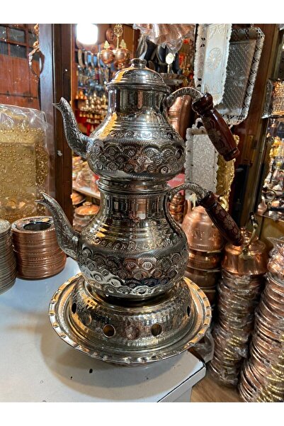 DAİ TİCARET BAKIRCILIK Alttan Isıtmalı Semaverli Bakır Ocak