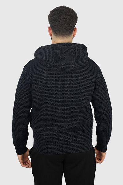 Emporio Armani Navy Blue Men's Sweatshirt - Cotton, Long Sleeve, Daily Use, Woven 6D1Mb0 1Jhsz-0920