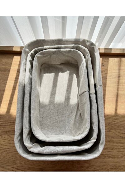 Enyaza Home مجموعة سلال مزخرفة من الخيزران مكونة من 3 قطع