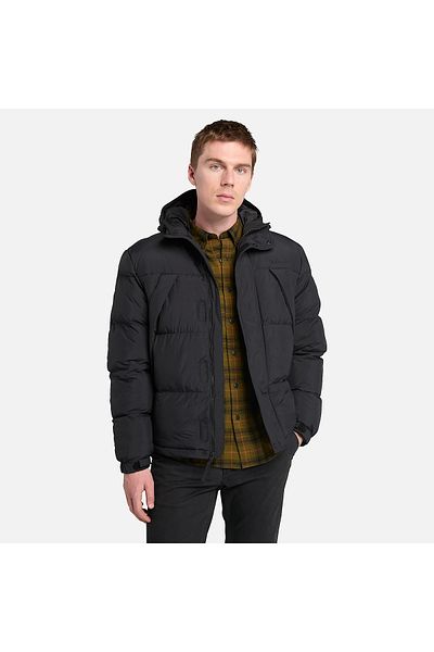 Timberland Ανδρικό μαύρο μπουφάν Puffer - Ανθεκτικό και αδιάβροχο μπουφάν Tb0a 62670011