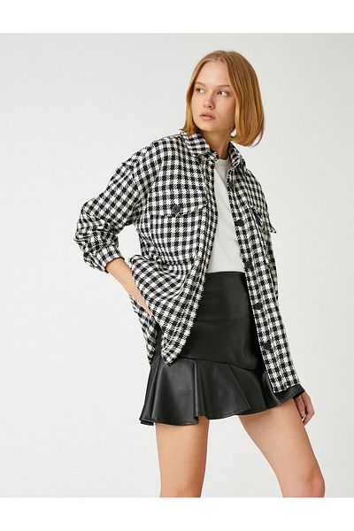 Koton Plaid Button-Up Shirt