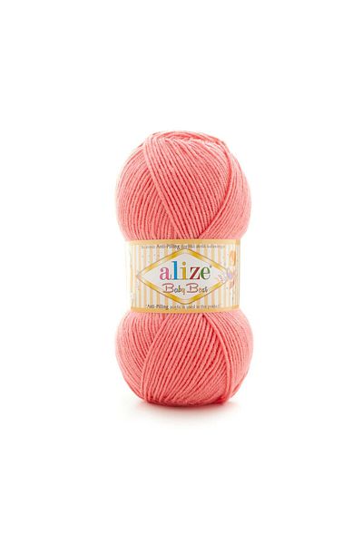 Alize 5 τεμάχια Baby Best 170 Pink - 10% Bamboo - 90% Acrylic (αντι-πιλίνγκ ακρυλικό) / 100 Gr - 240 M