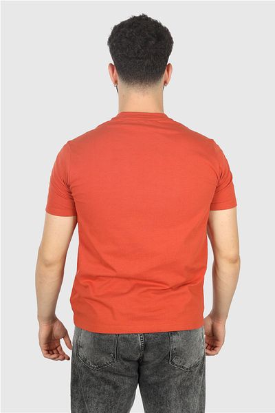 PAUL&SHARK Ανδρικό πορτοκαλί T-Shirt - Regular Fit, Βαμβακερό, Κοντό μανίκι 14311653 -972