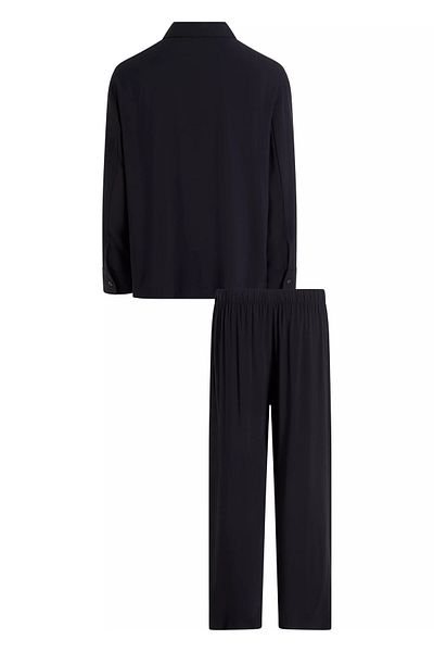 Calvin Klein Men's Shirt Collar Long Sleeve Black Pajama Set - 000Nm2754E-Ub1
