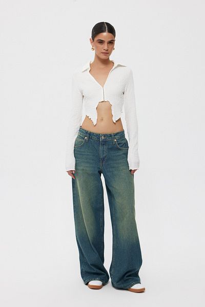 Seda Yalçın Atelier Vintage Blue Jeans - Vintage Detailed
