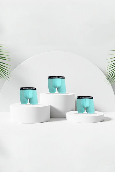 FRANCO RENZO Ανδρικό μπόξερ 3 τεμαχίων Luxury Box Boxer από βαμβάκι και Lycra