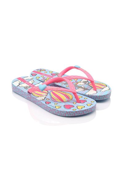 İpanema Unique Iii - Children's Blue Pink Flip Flops 25/36