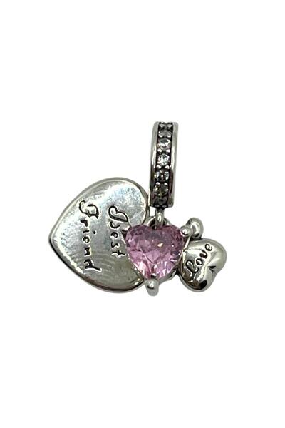 ADA LİFE GÜMÜŞ 925 Ayar Gümüş 'best Friend' Yazılı Charm