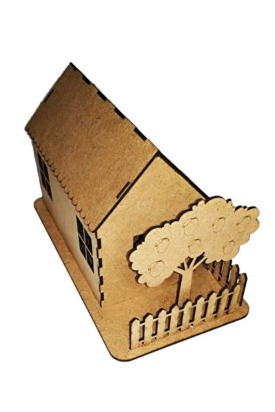 EmAyCenter 3D Wooden Painting Model Garden Fence House Activity Game