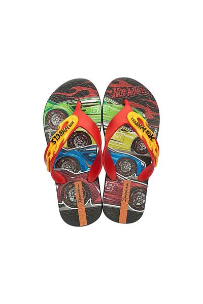 İpanema Hot Wheels Black Children's Slippers - Flip Flops, Size 25/34