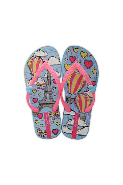 İpanema Unique Iii - Children's Blue Pink Flip Flops 25/36