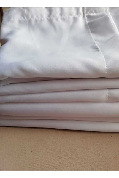 URART Λευκή σατέν κουρτίνα ηλίου