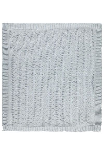 Recos Ponytail Patterned Knitwear Blanket (blue / 75x95)