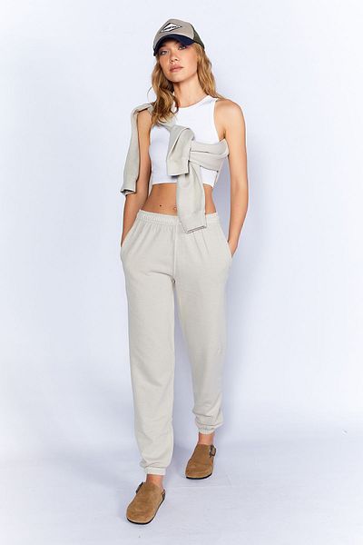 Manche Regular/Normal Fit Jogging Sweatpants with Antique/Pale Effect| Stone MKW688853-01