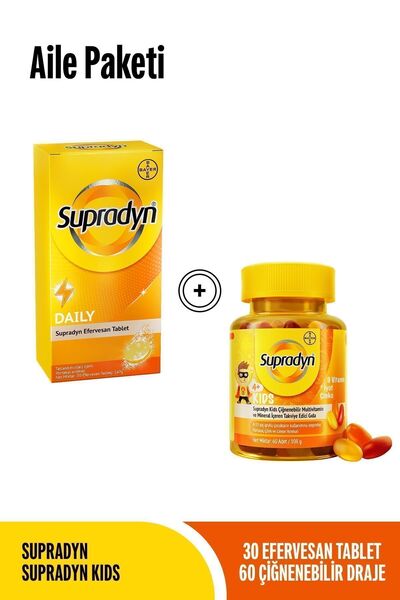 Supradyn 30 Efervesan Tablet Kids Aile Paketi