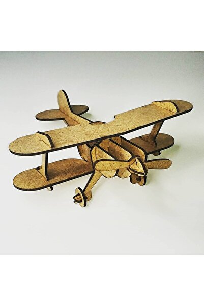 EmAyCenter 3D Wooden Painting - Teyyare Airplane Activity Game