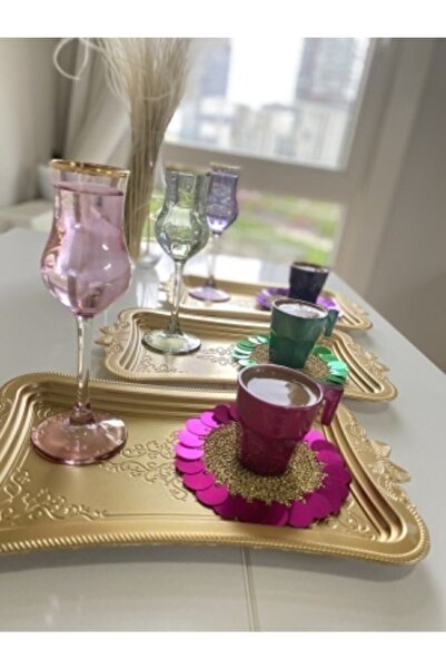 NehiripekHome Pullu Sunum Supla Kahve Altlığı Set 1