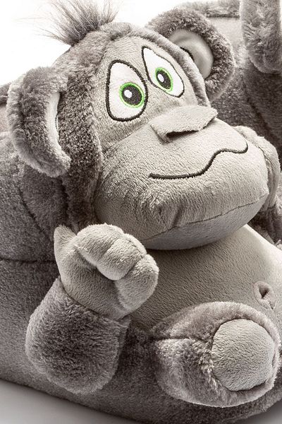 Twigy Παντόφλες Unisex Grey Monkey - Animal, μέγεθος 36/43