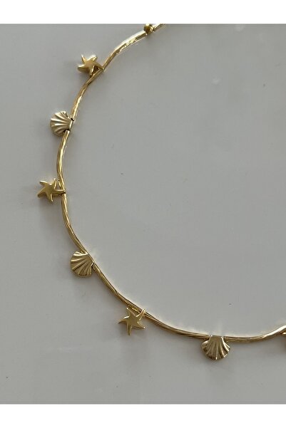 tones official Midye Deniz Yıldızlı Boru Kolye