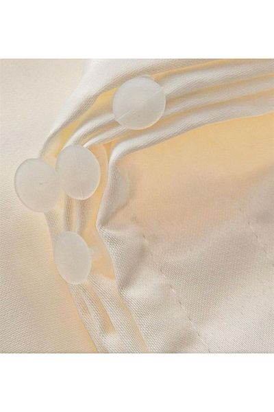 ELMAS PRIME White Satin Sunshade - Glass Single Wing, 1st Quality