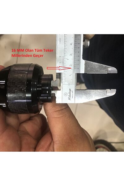 Genel Markalar Motosiklet ,scooter Ön Teker Koruma Takozu Karbon 16 Mm - ( KIRMIZI RENK ) 1 ADET