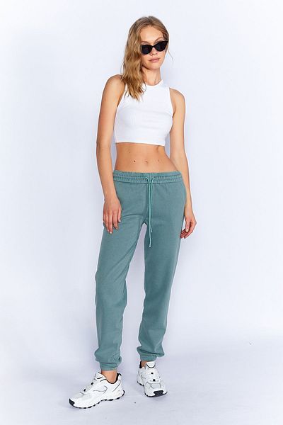 Manche Regular/Normal Fit Jogging Sweatpants with Antique/Pale Effect| Petrol MKW688853-01