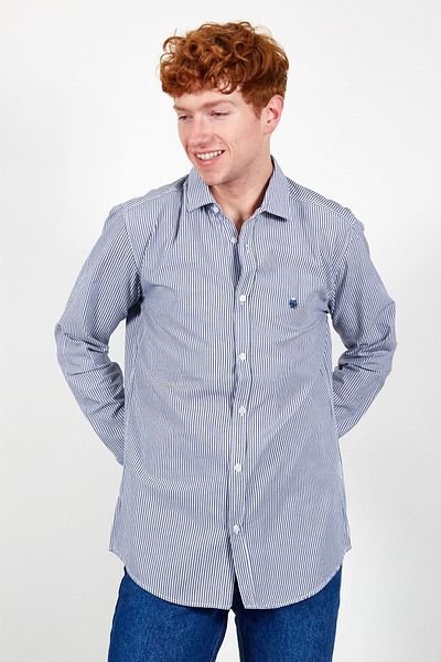 Manche Men's Shirt - Navy Blue