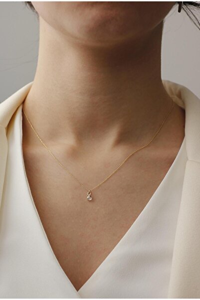 DİAMİNE PIRLANTA 14 Ayar Altın Tektaş Kolye