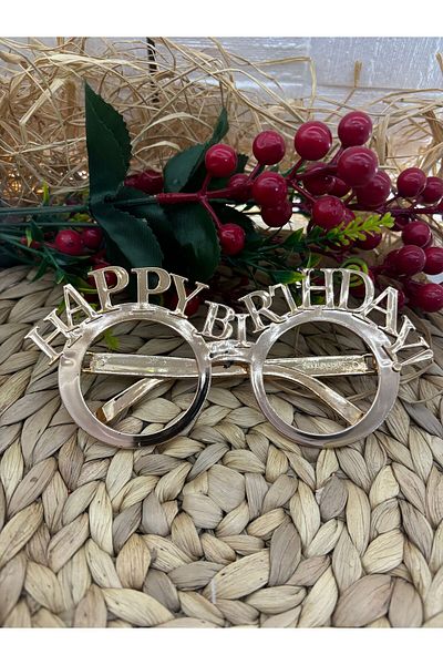 Deniz Party Store Rose Gold Happy Birthday - Plastic Glasses, 1 Piece